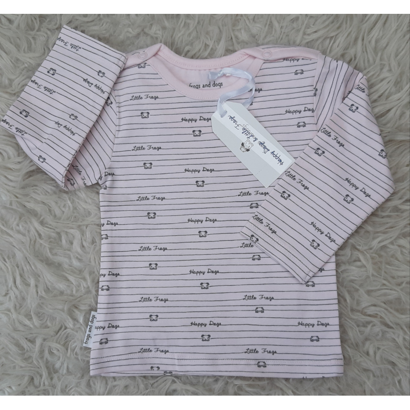 Frogs and Dogst shirt  roze